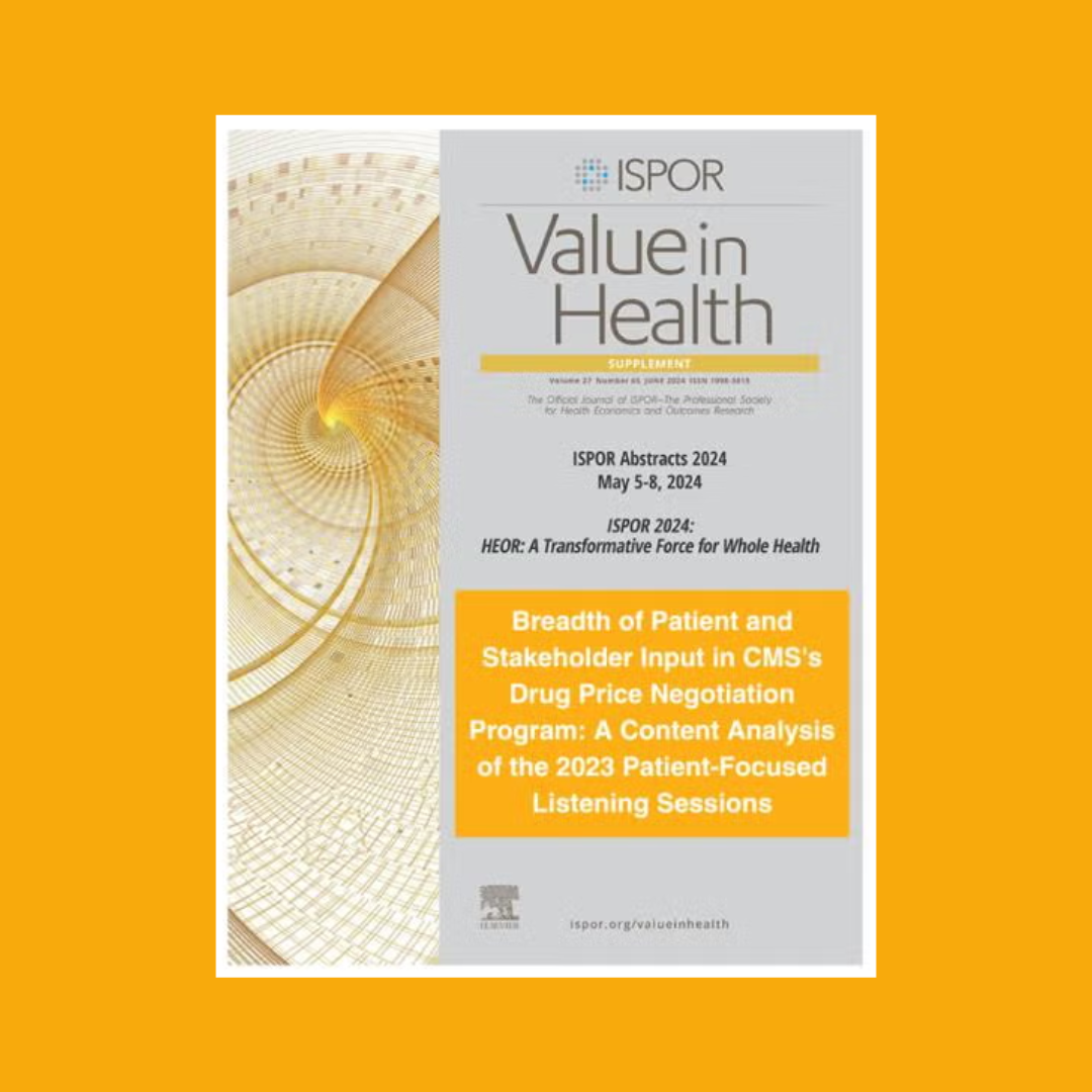 Value in Health - CMS Patient Listening Sessions