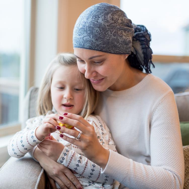 cancer patient with daughter