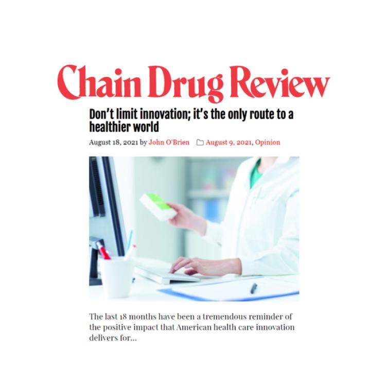 Chain Drug Review Commentary by John O'Brien, Don't Limit Innovation