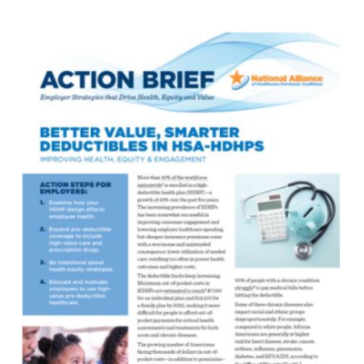 National Alliance Action Brief HDHP