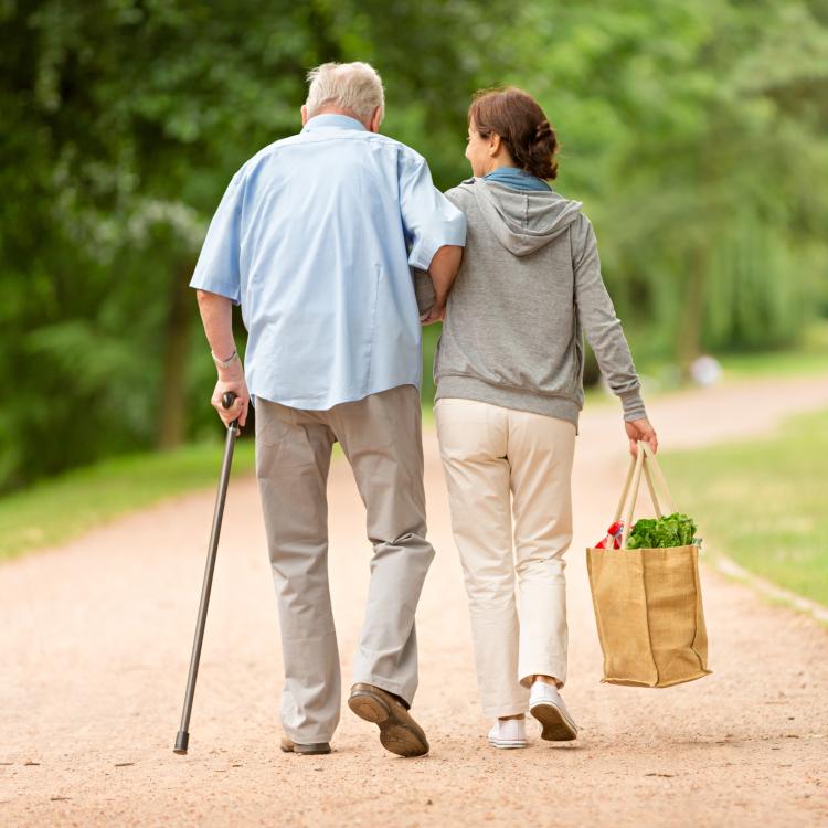 Family Caregiver Walking