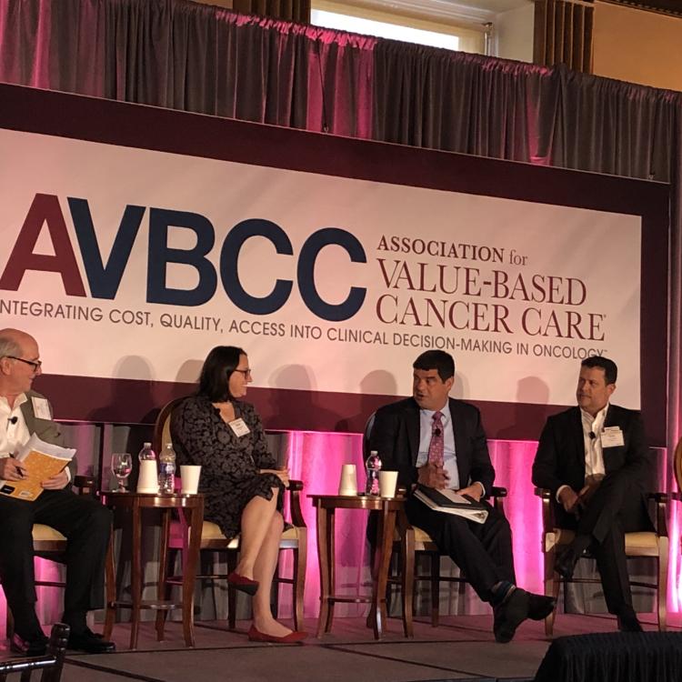 John M. O'Brien speaks at the Association for Value-Based Cancer Care summit.