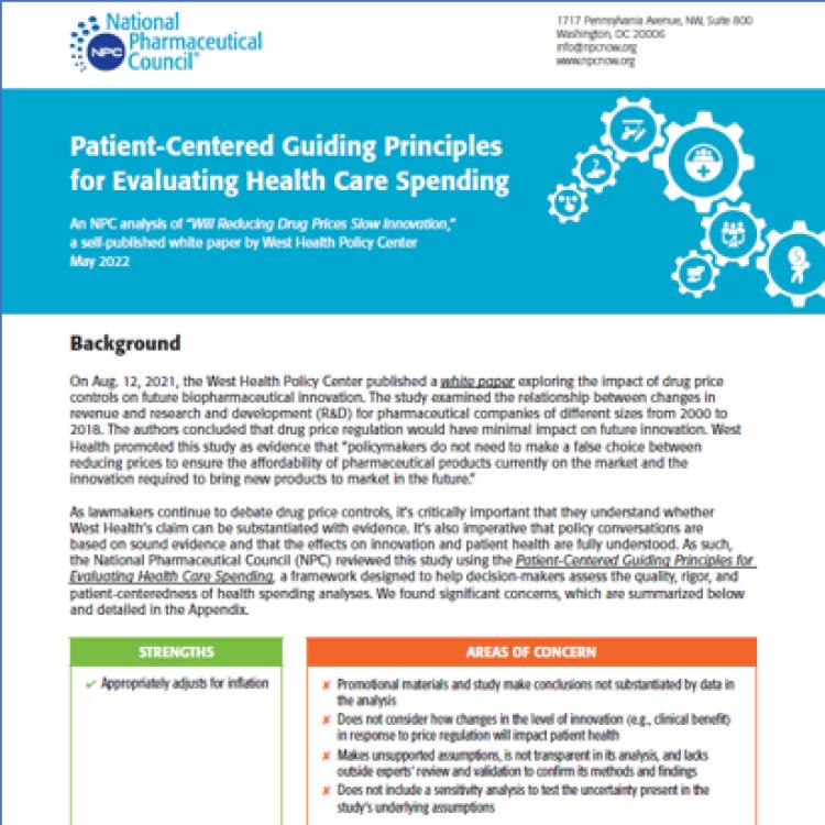 Health Care Spending Guiding Principles Case Study