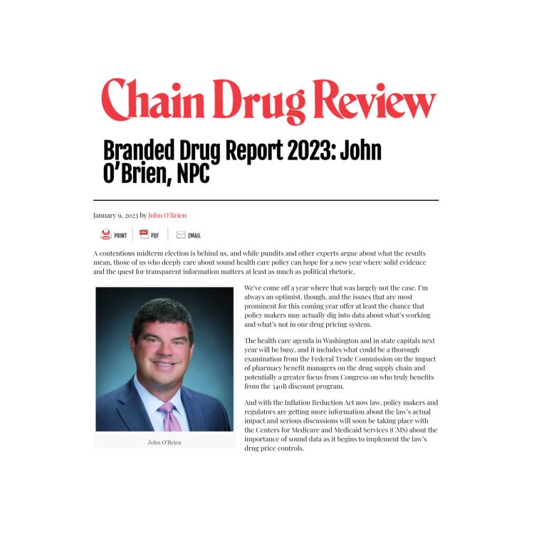 Chain Drug Review Commentary by John O'Brien