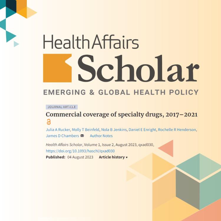 Health Affairs Scholar - Specialty Medicines Coverage