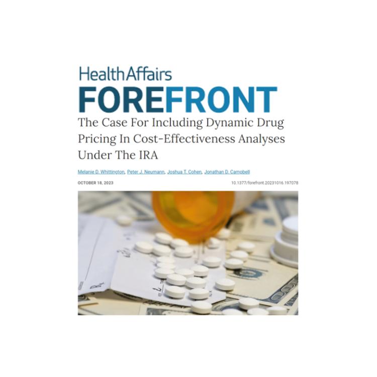 Health Affairs Forefront Cover - Article on Dynamic Pricing