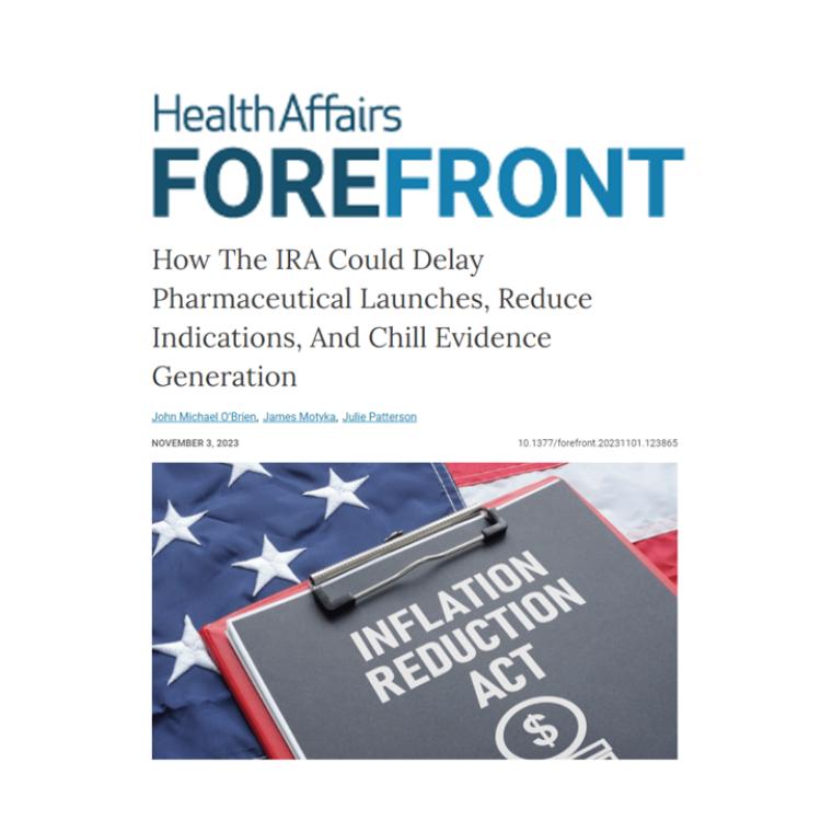 Health Affairs Forefront - How the IRA Could Delay 